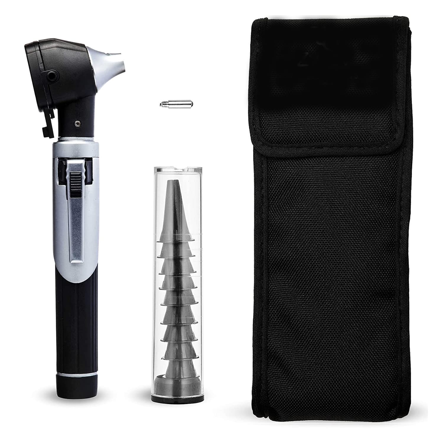 Fiber Optic Mini Otoscope Bleck Fiber Optic Mini Otoscope Black - Image 1