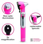 Fiber Optic Mini Otoscope Pink - Image 2