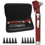 Fiber Optic Mini Otoscope Burgundy