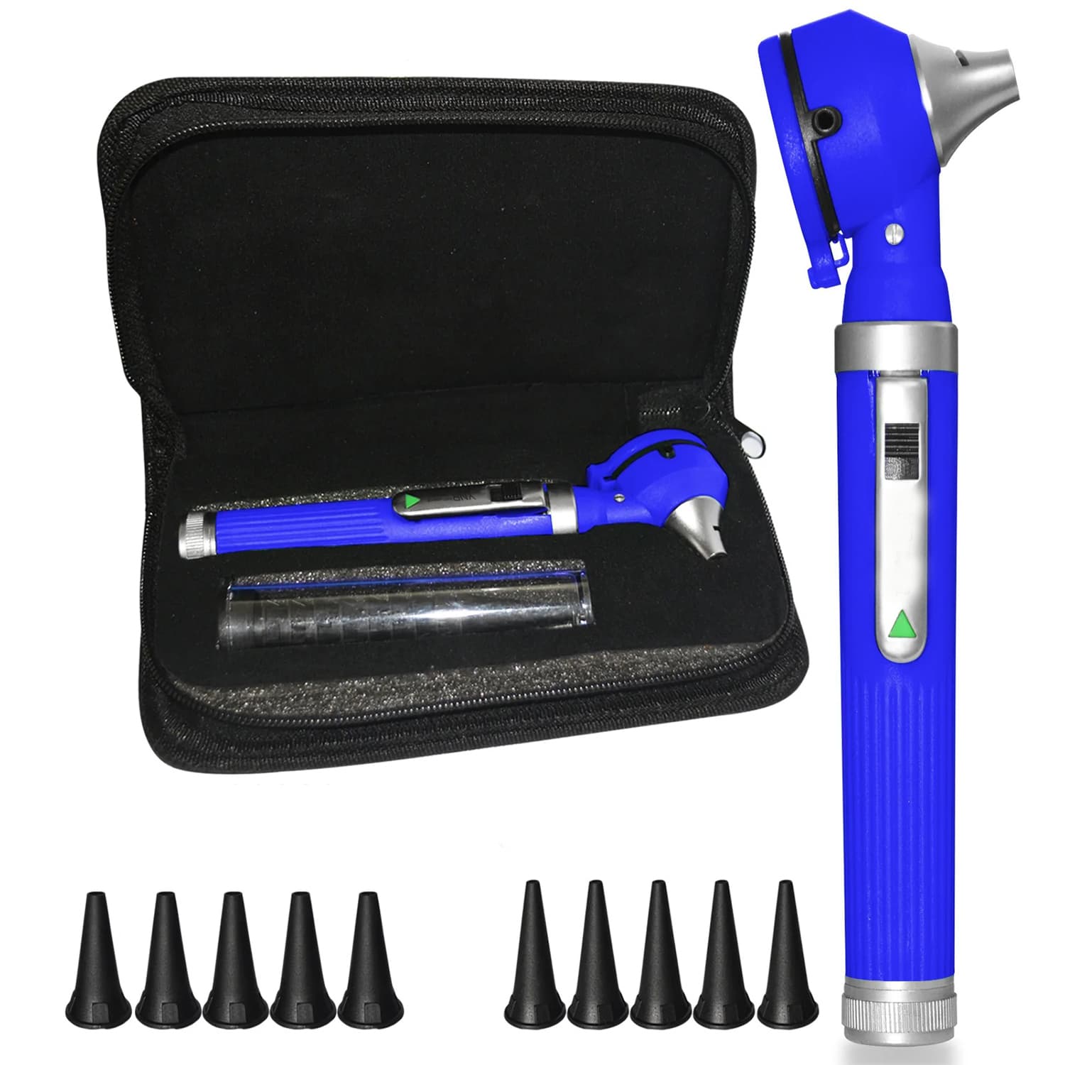 New-Model-Fiber-Optic-Mini-Otoscope-Blue Fiber Optic Mini Otoscope Blue - Image 1
