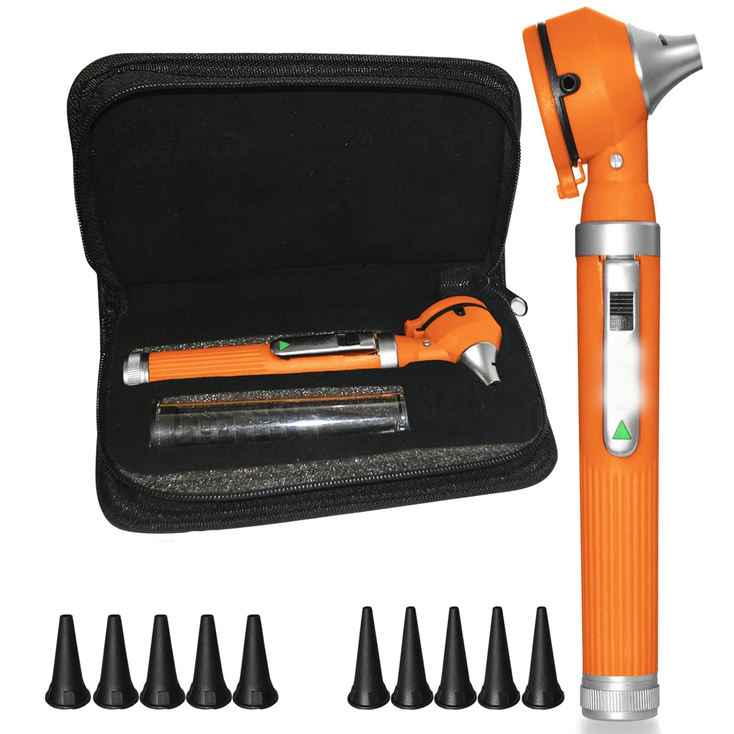 New-Model-Fiber-Optic-Mini-Otoscope-Orang Fiber Optic Mini Otoscope Orange - Image 1