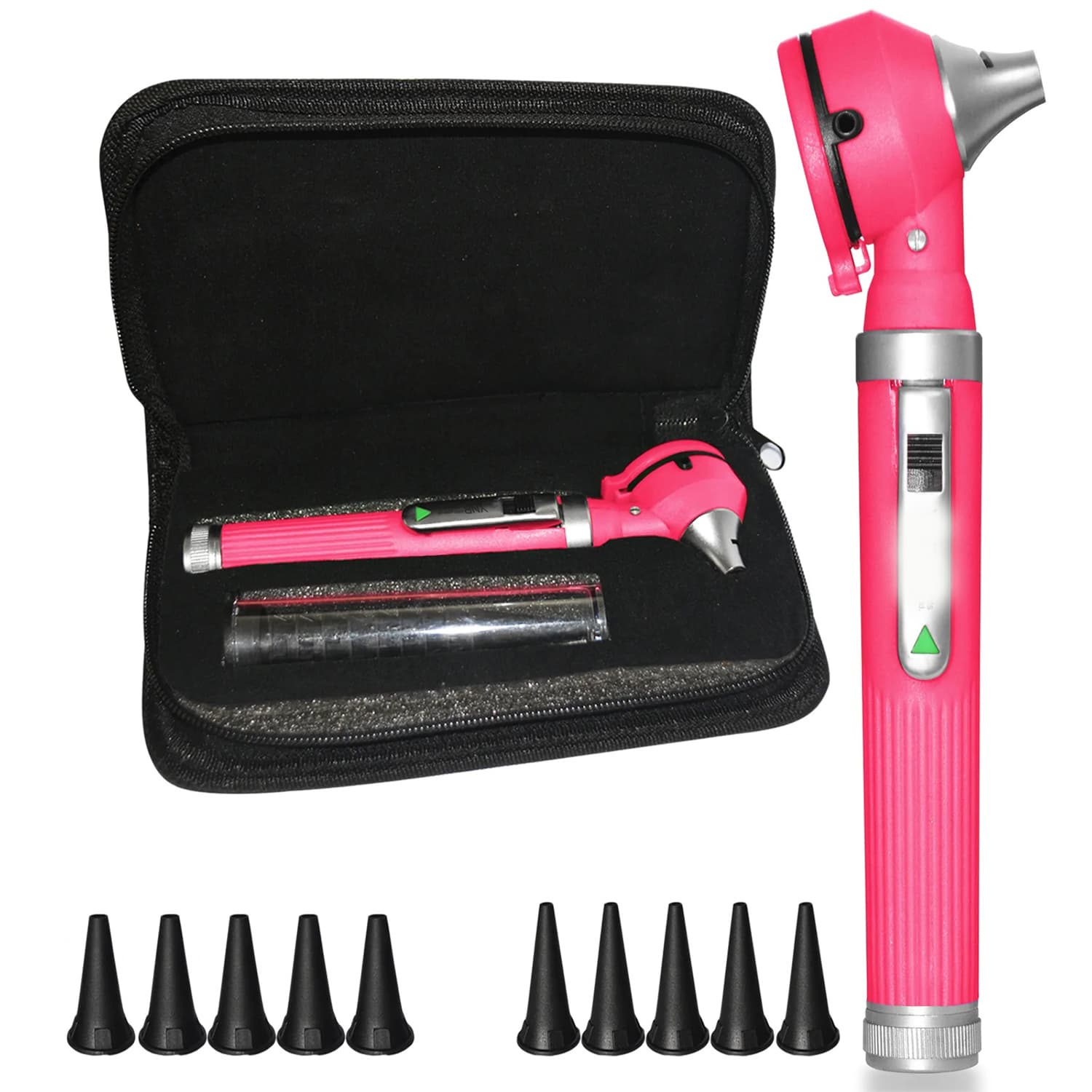 New-Model-Fiber-Optic-Mini-Otoscope-Pink Fiber Optic Mini Otoscope Pink - Image 1